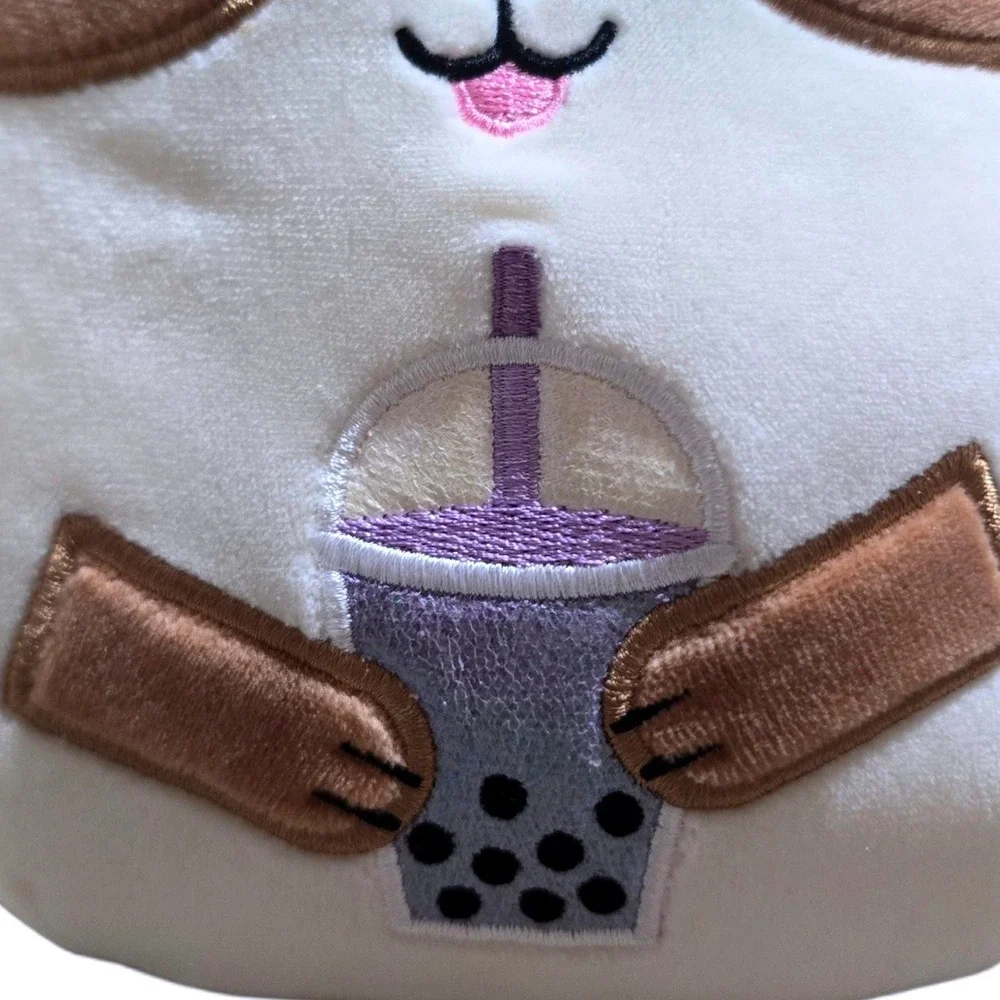 Squishmallows Regina Corgi Boba Tea 8